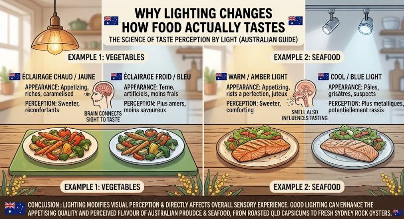 Why lighting changes how food actually tastes